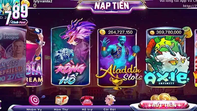Giao diện đẹp mắt của game quay hũ Slot Aladdin