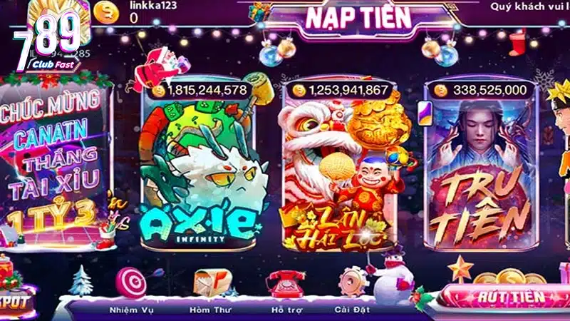 Giao diện game quay hũ slot Lân Hái Lộc tại 789Club online