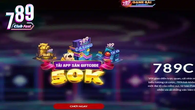 Trải nghiệm code 50k tại 789club chơi nhanh bản web