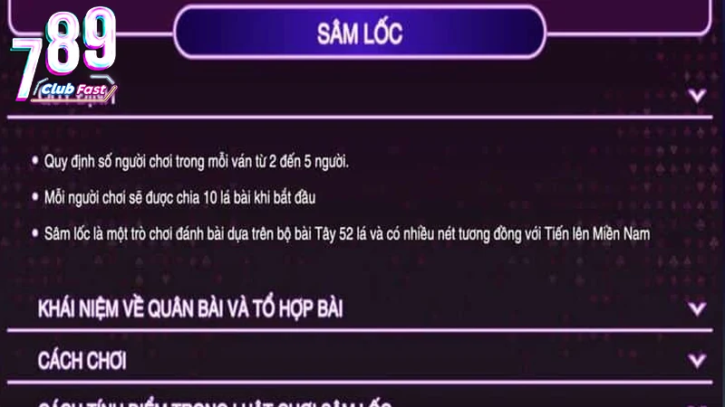Đăng ký và tham gia chơi Sâm lốc siêu đơn giản tại 789Club
