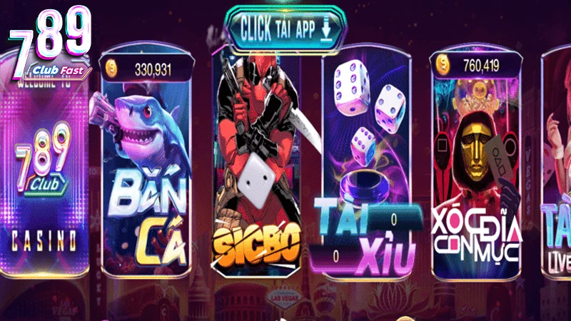 Tài xỉu trực tuyến có mặt khi chơi game 789 trực tuyến